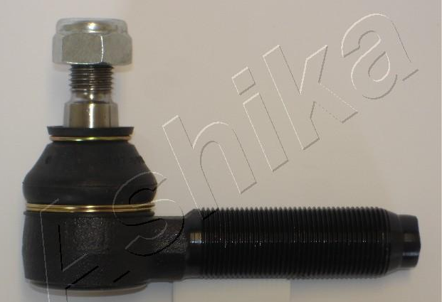Automotive ball joint with a threaded stud and black mounting housing.