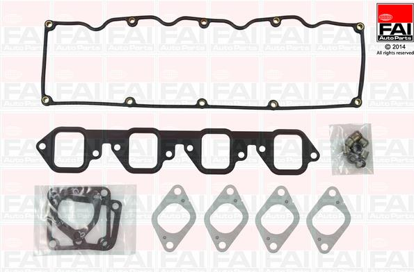 Engine gasket set including valve cover gasket, intake manifold gasket, smaller port gaskets, and seals/bolts